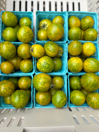 Organic Zebra Cherry Tomatoes from Apricot Lane Farms 1 pint Biodynamic