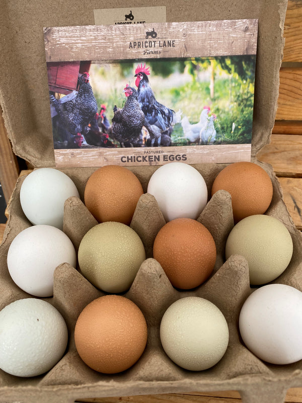 Organic Chicken Eggs from Apricot Lane Farms - Certified Organic Certified Biodynamic - Dozen Eggs