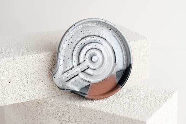 Red Stoneware Draining Dish Soap from Fhar Studio