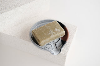 Red Stoneware Draining Dish Soap from Fhar Studio